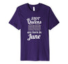 Image of Slot Machine Queens Born in June Casino Birthday T-Shirt