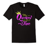 Image of My Queen Was Born in June Gold Crown Glittery Birthday Shirt