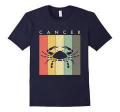 Retro Vintage Cancer TShirt - Zodiac June July Birthday