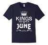 Image of Kings Are Born In June T-shirt Birthday Gift Father Day Men