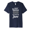 Image of Slot Machine Queens Born in June Casino Birthday T-Shirt