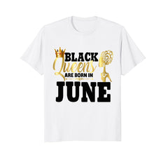 Diva Black Queens June Birthday Shirt Gift Gold Melanin