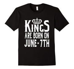 Kings Are Born On June 7th Funny Birthday T-Shirt