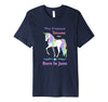 Image of Pretty Rainbow Unicorns Are Born In June Birthday Shirt