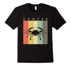 Retro Vintage Cancer TShirt - Zodiac June July Birthday