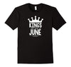 Image of Kings are Born in June Men's Birthday T-Shirt Color Set 01