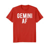 Image of Gemini AF T Shirt Funny June Birthday Zodiac Pride
