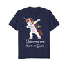 Image of Unicorns Are Born In June T-Shirt Dabbing Birthday Tee