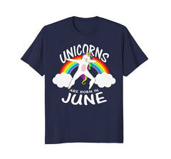 Dabbing Unicorns Are Born In June Birthday Gift T-Shirt