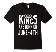 Kings Are Born On June 4th Funny Birthday T-Shirt