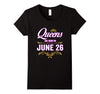 Image of Queens Are Born On June 26 Birthday Gift T-Shirt
