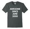 Image of Awesome Since June 2000 t-shirt - June Birthdays