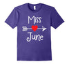 Image of Miss June Birthday Girl Month Celebration T-Shirt