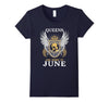 Image of Women's Women's Awesome Queens Are Born In June Birthday T-