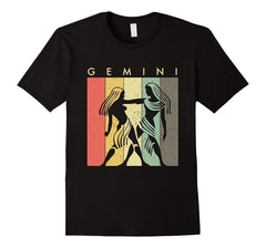 Retro Vintage Gemini TShirt Zodiac May June Birthday