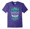 Image of Funny Birthday T-Shirt For Women/Mom. I'm A June Women