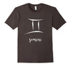 Image of Gemini Zodiac Sign May June Birthday T Shirt Twins Symbol