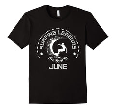 Mens Surfing T-Shirt June Birthday Apparel Gift