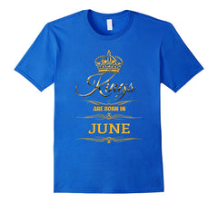MEN'S KINGS ARE BORN IN JUNE BIRTHDAY NOVELTY T-SHIRT