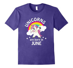 Unicorns are Born in June Birthday Dabbing T-Shirt 4