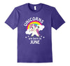 Image of Unicorns are Born in June Birthday Dabbing T-Shirt 4