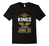 Image of Kings Are Born On June 02 Birthday T-Shirt