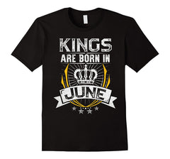 Kings Are Born In June Birthday T-Shirt