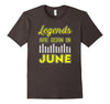 Image of Legends Are Born June Happy Birthday t-shirt (Gemini Cancer)