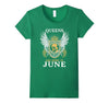 Image of Women's Women's Awesome Queens Are Born In June Birthday T-