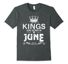 Image of Kings Are Born In June T-shirt Birthday Gift Father Day Men