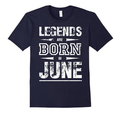Mens Legens Are Born in June Birthday Vintage T-Shirt