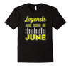 Image of Legends Are Born June Happy Birthday t-shirt (Gemini Cancer)