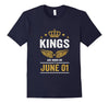 Image of Kings Are Born On June 01 Birthday T-Shirt