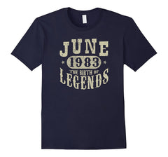 35 Years Old 35th Birthday June 1983 Birth of Legend T-Shirt