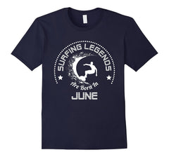 Mens Surfing T-Shirt June Birthday Apparel Gift