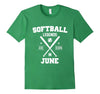 Image of Softball June Happy Birthday Shirt