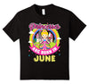 Image of Kids Princesses Are Born In June Fun Girls Birthday T-Shirt