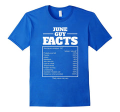 June Guy Facts Tshirt Calender Birthday Themed Gift Tee