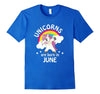 Image of Unicorns are Born in June Birthday Dabbing T-Shirt 1