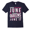 Image of Real Queens Are Born On June 17 T-shirt 17th Birthday Gifts