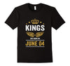 Image of Kings Are Born On June 04 Birthday T-Shirt