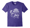 Image of Women's Queens Are Born In June T-Shirt - Birthday Tee
