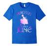 Image of Princesses are Born in June Birthday Gift Party T-Shirt