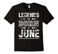 Mens Legens Are Born in June Birthday Vintage T-Shirt