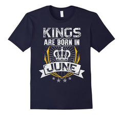 Kings Are Born In June Birthday T-Shirt
