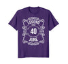 Image of Legend Since June 1978 T-Shirt 40th Birthday