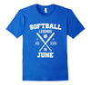 Image of Softball June Happy Birthday Shirt