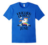 Image of Unicorns Are Born In June T Shirt | Birthday Gift Idea