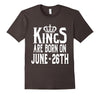 Image of Kings Are Born On June 26th Funny Birthday T-Shirt