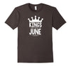 Image of Kings are Born in June Men's Birthday T-Shirt Color Set 01